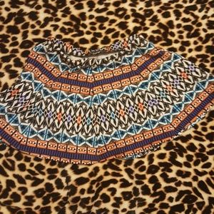 Tribal print skirt